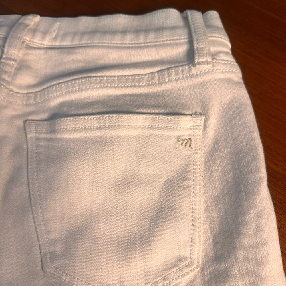 Madewell Women's Skinny Skinny Jeans Ankle - White size 27 - Picture 9 of 10